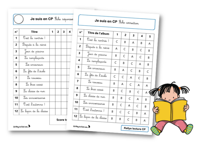 Rallye-lecture Je suis en CP – Le blog de Chat noir